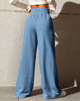 Sports pants for women in autumn 2025, new straight tube loose fitting sanitary pants, wide leg pants, outdoor dance casual pant