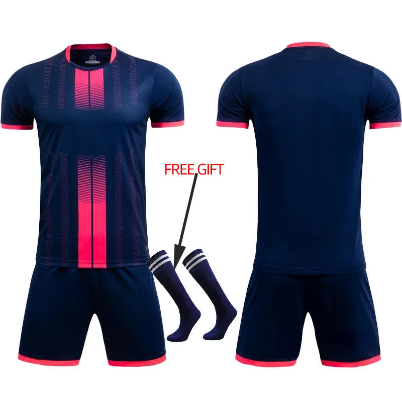 Adult Kids Football Jersey Men Customize Soccer Uniforms Sports Clothes Women Futsal Sportswear Child Training Tracksuit Outfit