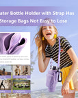1pc Crossbody Bag Insulated Water Bottle Cover Sleeve for Stanley Cup Anti-fall 30oz/40oz Tumbler Protective Carrier Pouch Strap