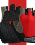 Gym Gloves Fingerless Gloves Anti-Slip Shock-Absorbing Breathable Gloves Sports Gloves for Training Lifting Weight Cycling