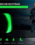 Outdoor Sports Night Running Armband LED Lamp USB Rechargeable Safety Belt Arm Leg Warning Wristband Cycling Bike Bicycle Light