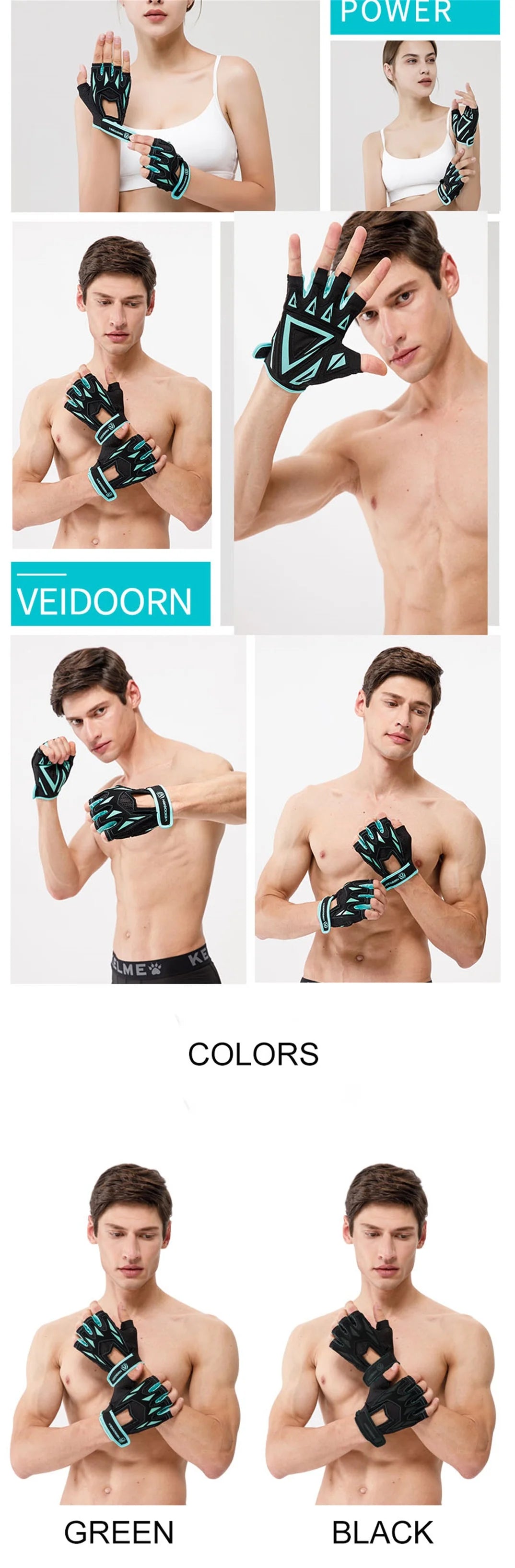 2025 Gym Gloves for Men Women Weight Lifting Half Finger Breathable Anti Slip Training Fitness Workout Gloves