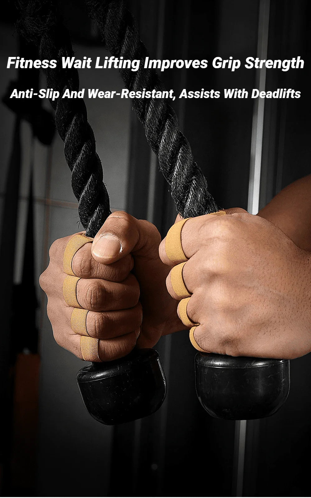 Fitness Four Fingers Gloves Breathable Anti-slip Shock Absorption Dumbbell Leather Weight Lifting Training Pal Men's And Women's