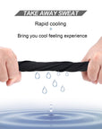 Men Summer Sports Black Mesh Ice Silk Bandana Running Tube Scarf Hiking Ski Fishing Hunting Cycling Snowboard Soft Scarves Women