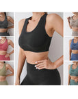 Sports Women Bras Yoga Top Vest High Shockproof Quick-drying Yoga Gym Running Fitness Underwear Ladies Seamless Sportswear