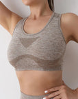 Women Sports Bras Yoga Top Vest High Shockproof Quick-drying Yoga Gym Running Fitness Underwear Ladies Seamless Sportswear