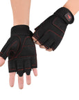 Dumbbell Gloves for Men Women Weightlifting Crossfit Bodybuilding Workout Sports Gym Training Gloves Non-slip Wrist Protector