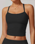 Women's Yoga Sports Fitness Vest, Pilates Running Bra, Thin Belt, Professional Training Underwear, Chest Mat, Fitness Gear