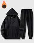 Men's Sports Suit Autumn and Winter Hoodie+pants 2-piece Set Fashionable Solid Color Casual Pullover and Pant Outdoor Sportswear
