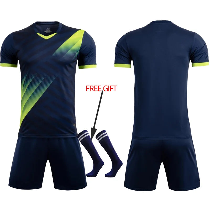 Adult Kids Football Jersey Men Customize Soccer Uniforms Sports Clothes Women Futsal Sportswear Child Training Tracksuit Outfit