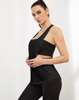 Women's Sports Smock Fitness Sports Vest T-shaped Quick Drying Slim Sleeveless Running Sports Vest