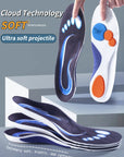 Sport Insoles for Shoes Sole Shock Absorption Deodorant Breathable Cushion Running Insoles for Feet Man Women Orthopedic Insoles