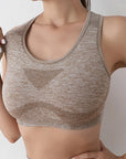 Sports Women Bras Yoga Top Vest High Shockproof Quick-drying Yoga Gym Running Fitness Underwear Ladies Seamless Sportswear