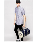 Sport Gym Bag for Women Men Shoulder Bags with Shoes Storage Pocket Fitness Training Waterproof Leather Travel Bag Handbag Daily