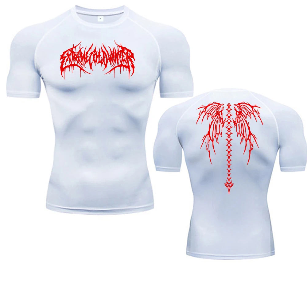 Men's T-shirt Men Running Sport T Shirt Men Compression Fitness Tops Tee Quick DryTight Training Gym Sport Running Shirts Jersey