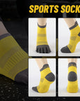 Sport Short Five Finger Socks s Breathable Comfortable Shaping Anti Friction Men's Socks With Toes Outdoor Basketball Travel