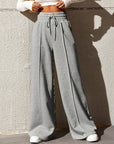 Sports pants for women in autumn 2025, new straight tube loose fitting sanitary pants, wide leg pants, outdoor dance casual pant