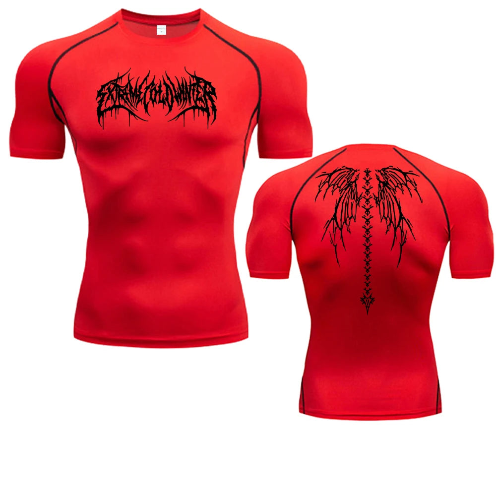 Men's T-shirt Men Running Sport T Shirt Men Compression Fitness Tops Tee Quick DryTight Training Gym Sport Running Shirts Jersey