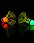 Glow-in-the-Dark LED Badminton Shuttlecocks (1/2/5 Packs): Windproof Design for Practice & Nighttime Play
