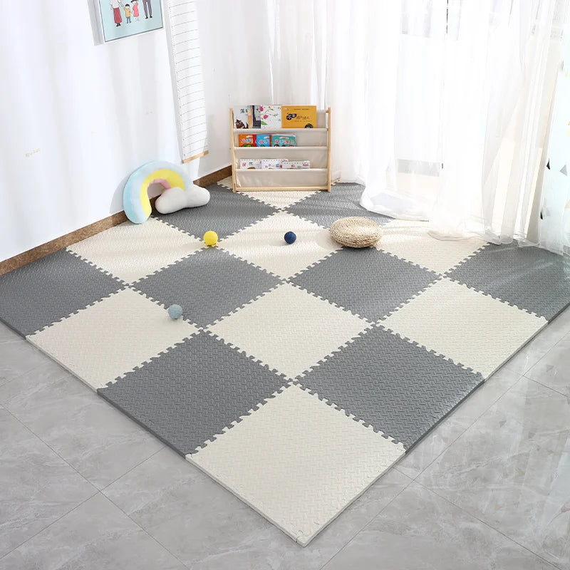 4~20Pcs Puzzle Fitness Mat, Eva Interlocking Foam Floor Tiles for Home Gym, Home Gym Equipment Mat, Non-Slip Floor Mat for Kids