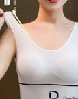 Sports Vest Women Gather Without Steel Ring Shockproof Underwear, Tube Top, Outer Wear, All-match U-shaped Beautiful Back, Big
