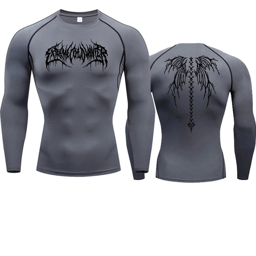 Men's T-shirt Men Running Sport T Shirt Men Compression Fitness Tops Tee Quick DryTight Training Gym Sport Running Shirts Jersey