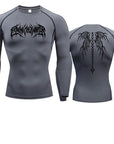 Men's T-shirt Men Running Sport T Shirt Men Compression Fitness Tops Tee Quick DryTight Training Gym Sport Running Shirts Jersey