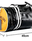 Sport Gym Bag for Women Men Shoulder Bags with Shoes Storage Pocket Fitness Training Waterproof Leather Travel Bag Handbag Daily