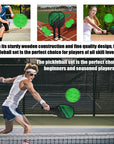 Pickleball Rackets Set Pickleball Paddle Set of 2 Rackets & 4 Pickleballs Balls Pickle-Ball Racquet with Balls Sports Accessory