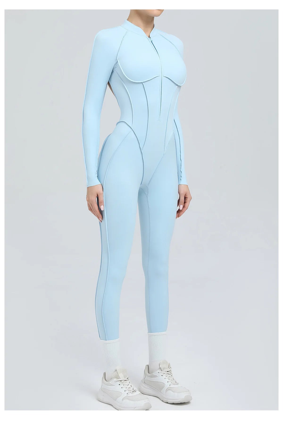 Yoga Suit Gym Set Women Training Sportswear Fitness Long Sleeved Sports Jumpsuit Women Push Up Female Workout Clothes Bodysuits