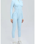 Yoga Suit Gym Set Women Training Sportswear Fitness Long Sleeved Sports Jumpsuit Women Push Up Female Workout Clothes Bodysuits