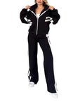 Women Hooded Tracksuit Sports 2 Pieces Set Sweatshirts Pullover Hoodies Pants Suit Home Sweatpants Trousers Outfits 2026