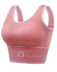 Sports Vest Women Gather Without Steel Ring Shockproof Underwear, Tube Top, Outer Wear, All-match U-shaped Beautiful Back, Big