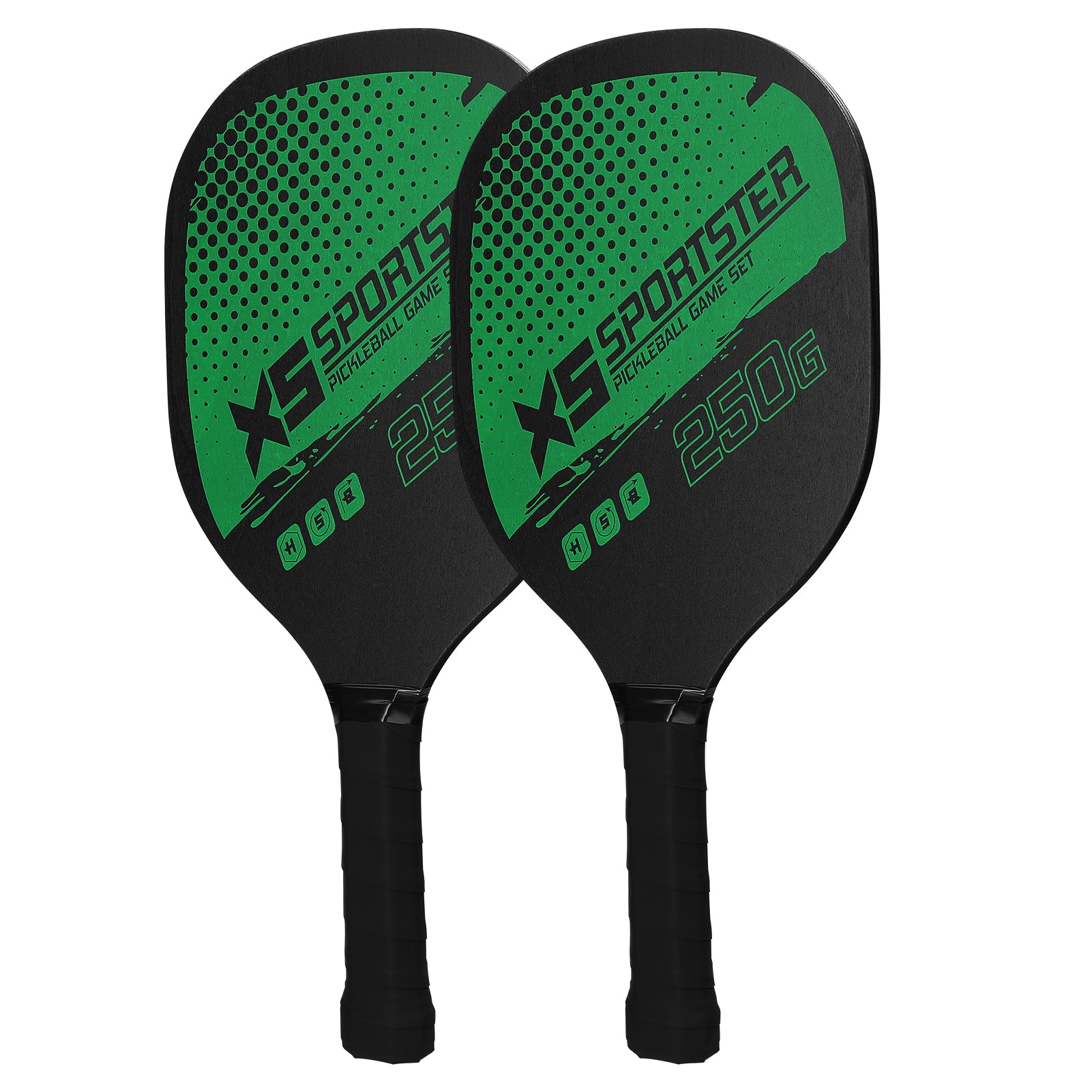 Pickleball Rackets Set Pickleball Paddle Set of 2 Rackets &amp; 4 Pickleballs Balls Pickle-Ball Racquet with Balls Sports Accessory