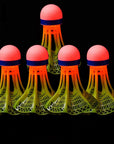 Glow-in-the-Dark LED Badminton Shuttlecocks (1/2/5 Packs): Windproof Design for Practice & Nighttime Play