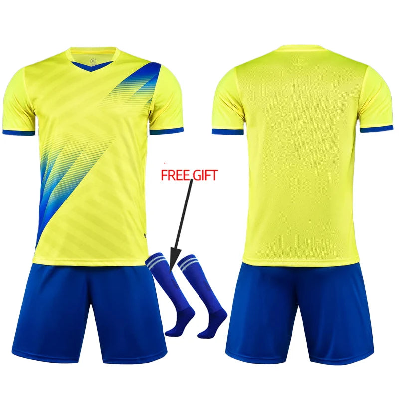 Adult Kids Football Jersey Men Customize Soccer Uniforms Sports Clothes Women Futsal Sportswear Child Training Tracksuit Outfit