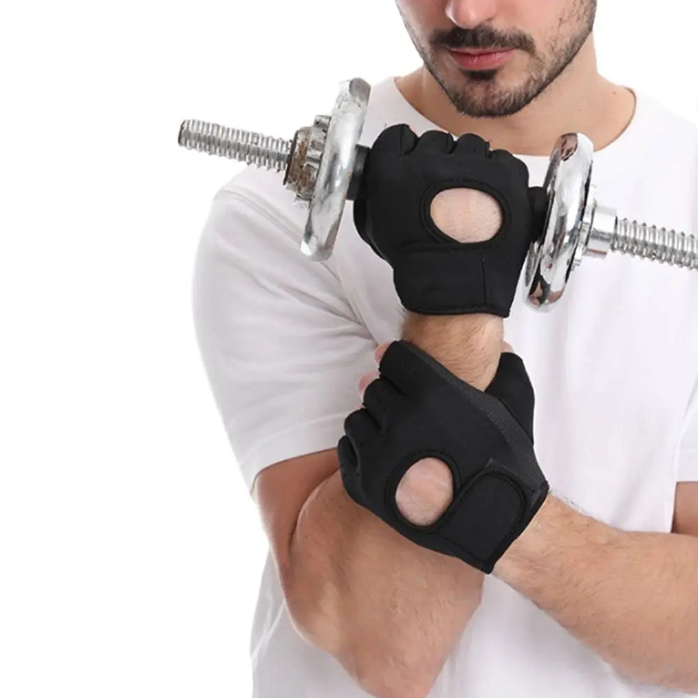 Weightlifting Gloves Women Men Fitness Gym Gloves Half Finger Breathable Non-slip Gel Pad Bodybuilding Training Dumbbells Gloves