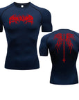 Men's T-shirt Men Running Sport T Shirt Men Compression Fitness Tops Tee Quick DryTight Training Gym Sport Running Shirts Jersey