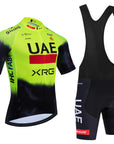New 2025 TOTAL Cycling Jersey White Bike Maillot Pants Set UAE Team Quick dry Ropa Ciclismo  Summer Pro Bicycle T-Shirt Clothing
