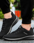 Sneakers Men Running Walking Knit Shoes Fashion Casual High Quality Sport Athletic Gym Lightweight Men Casual Shoes