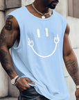 3D Creative Retro Print Outdoor T Shirt Sports Style Casual Breathable Crew Neck Four Seasons Fitness Adult Men's Tank Top