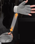 Dumbbell Gloves for Men Women Weightlifting Crossfit Bodybuilding Workout Sports Gym Training Gloves Non-slip Wrist Protector