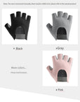 GTUBIKE 1 Pair Gym Body Building Training Fitness Gloves Sports Weight Lifting Exercise Slip-Resistant Gloves for Yoga Gloves