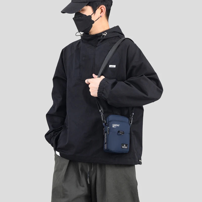 Sports Wallet Phone Bag Shoulder Bag Pouch Case Belt Handbag Purse Coin Wallet Retro Key Holder Small Money Bag