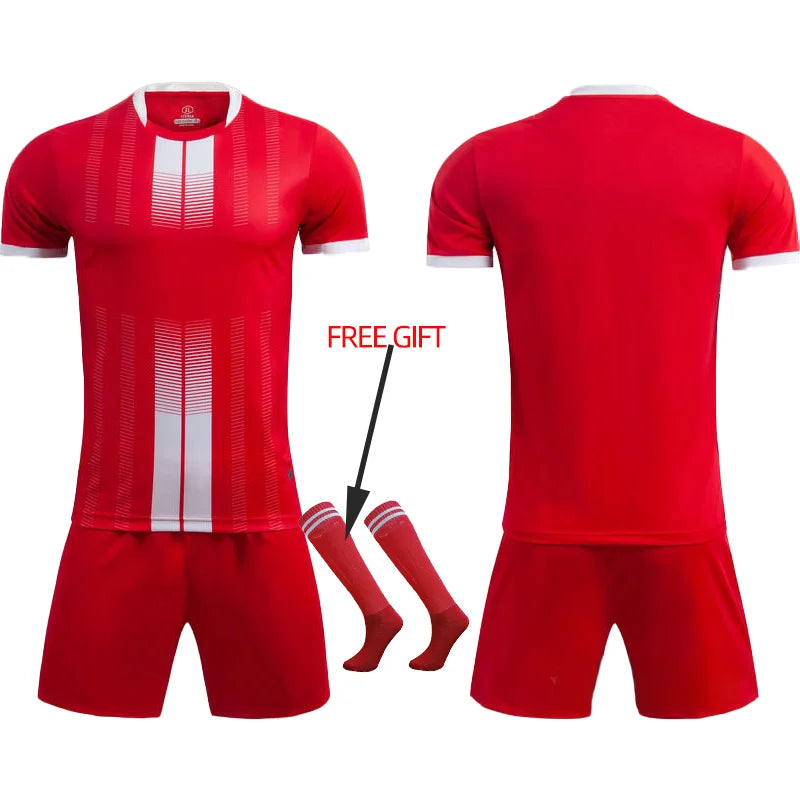 Adult Kids Football Jersey Men Customize Soccer Uniforms Sports Clothes Women Futsal Sportswear Child Training Tracksuit Outfit