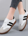 Women Sneakers Fashion Shoes Spring Trend Casual Flats Sneakers Female New Fashion Comfort White Vulcanized Platform Shoes 2024