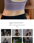 Sports Vest Women Gather Without Steel Ring Shockproof Underwear, Tube Top, Outer Wear, All-match U-shaped Beautiful Back, Big