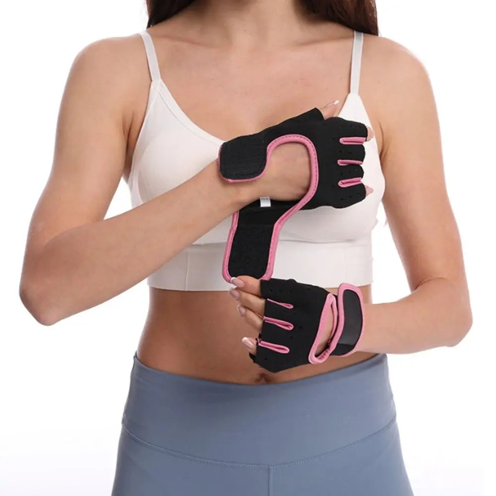 Weightlifting Gloves Women Men Fitness Gym Gloves Half Finger Breathable Non-slip Gel Pad Bodybuilding Training Dumbbells Gloves