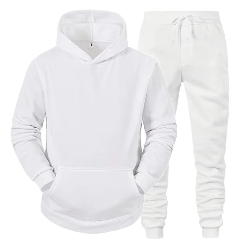 2025 New Men Sportswear Sweater  Hoodies + Pants Sports Clothing Spring Autumn Sets Jogging Trousers Running Male Tracksuits