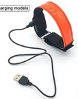 Outdoor Sports Night Running Armband LED Lamp USB Rechargeable Safety Belt Arm Leg Warning Wristband Cycling Bike Bicycle Light